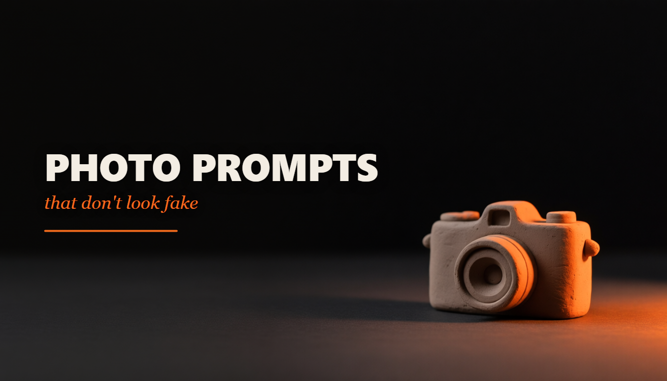 Cover art for the Photo Prompts That Don't Look Fake Build Pack