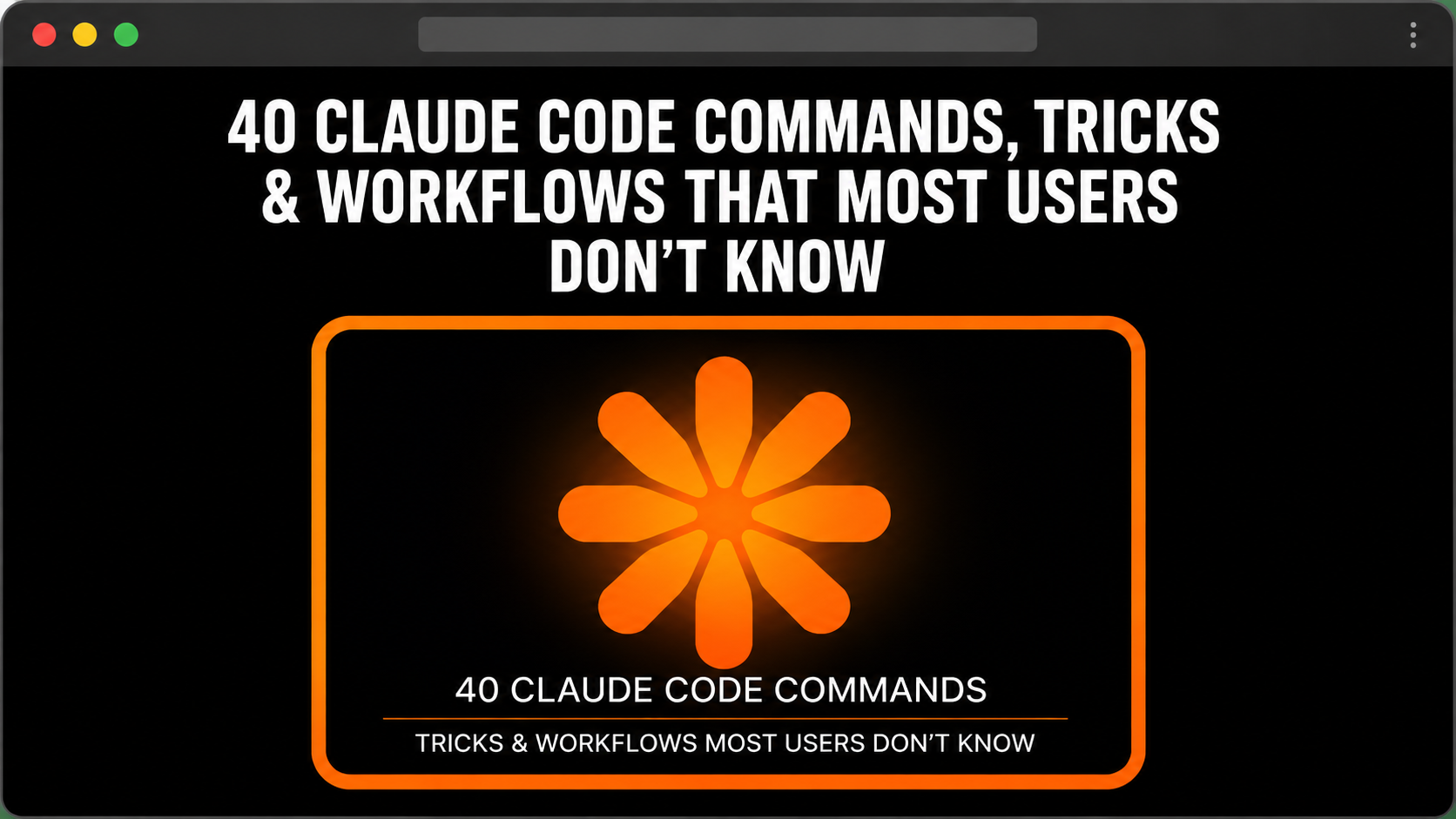 Cover image for 40 Claude Code Tricks & Hidden Workflows